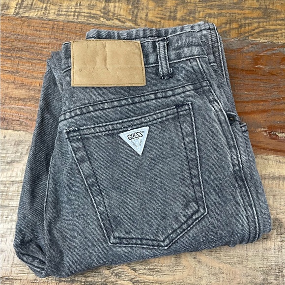 Vintage Guess by Georges Marciano Washed Black High Rise Jean- Size 29 - Picture 1 of 11